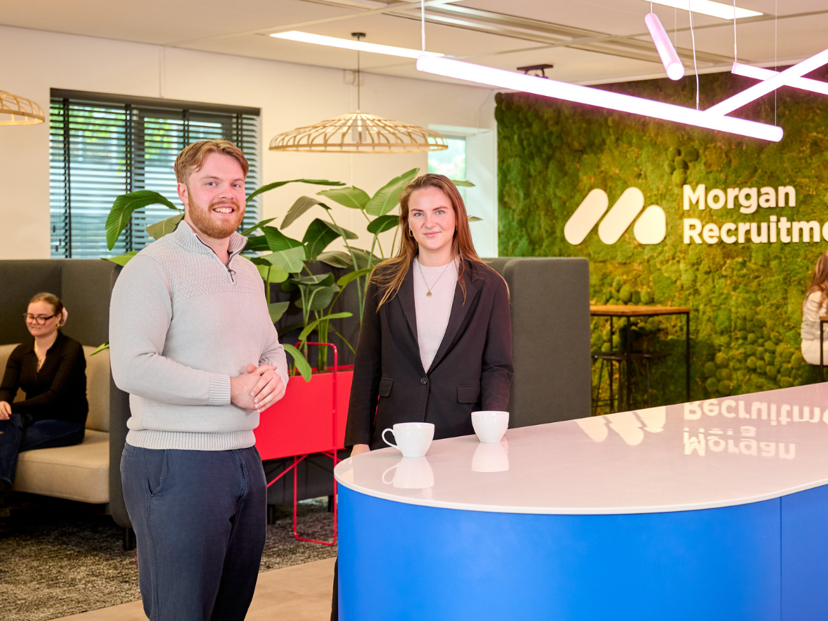 Trainees op de werkvloer van Morgan Green in Amsterdam