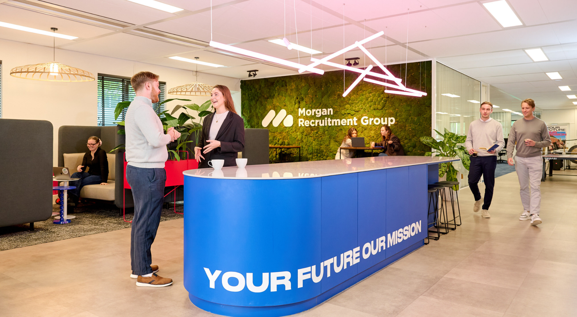 Werken op het kantoor van Morgan Green in Amsterdam of Utrecht